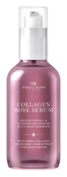 Seoul Glam Collagen Rosé Serum Brightening & Hydration Serum with Niacinamide