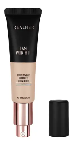 Realher Power Wear Probiotic Foundation I Am Worth It - Golden