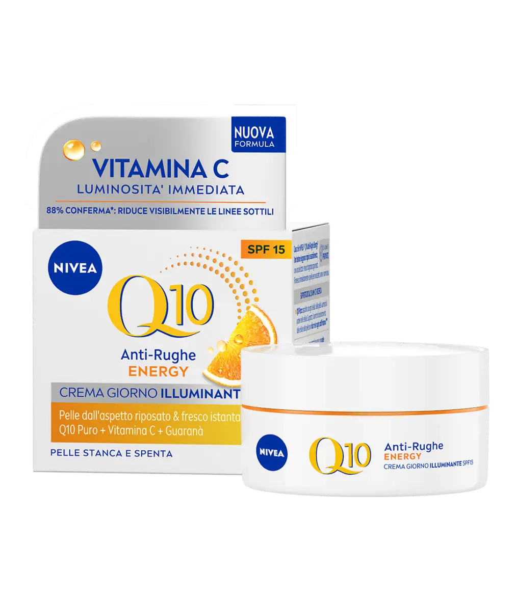 Nivea Q10 Anti-Wrinkle Energy Illuminating Day Cream SPF15 Italy