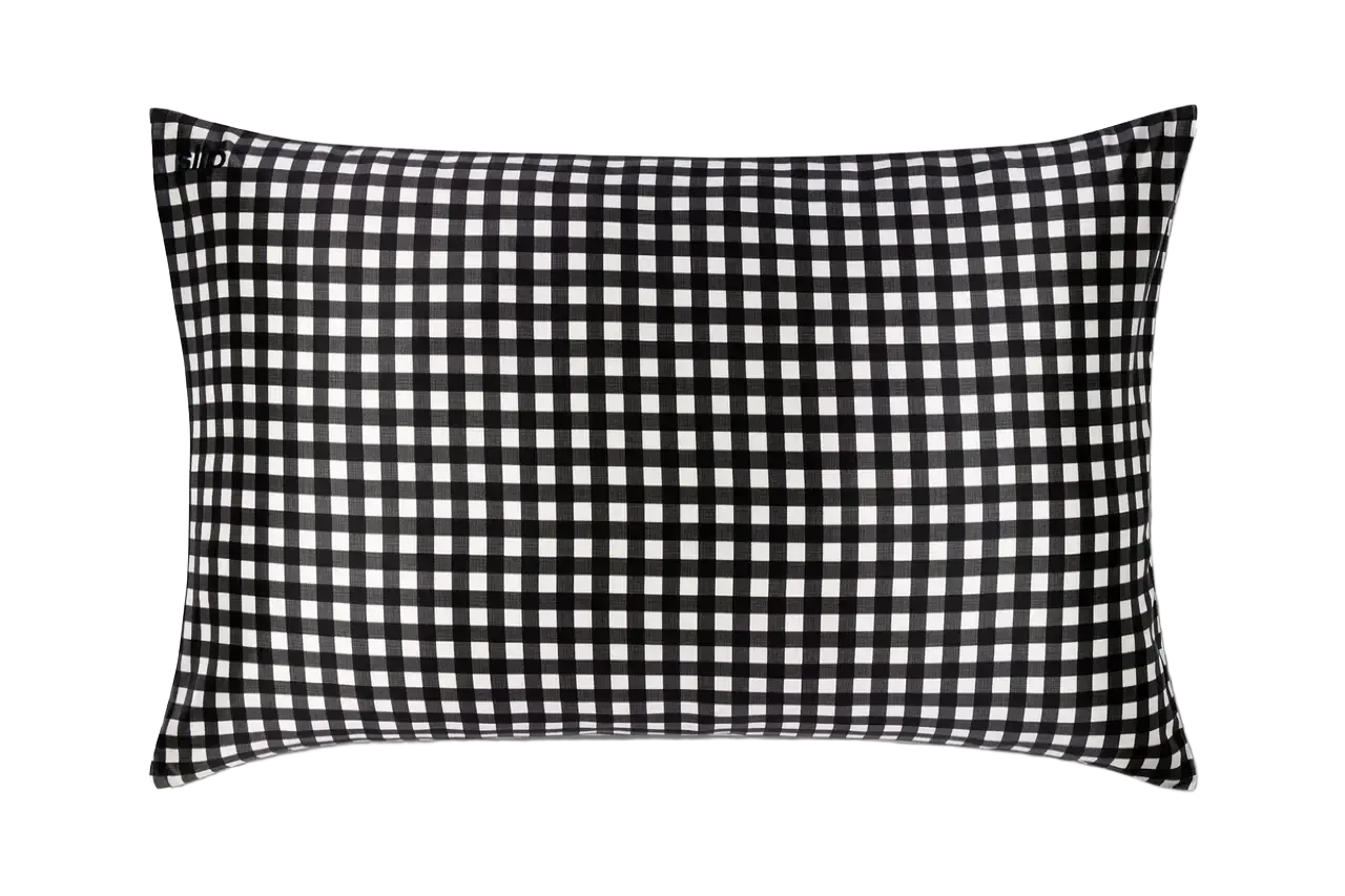 Slip Queen Zippered Pillowcase Checkers