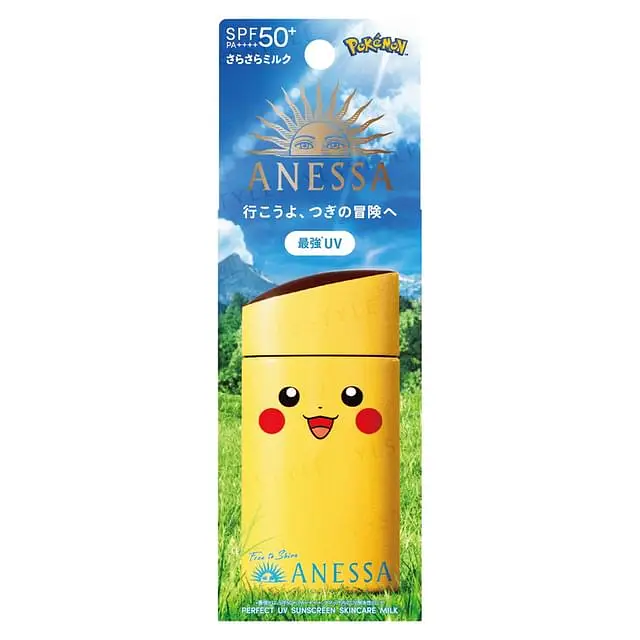 Anessa Pokemon Pikachu Perfect UV Sunscreen Skincare Milk SPF 50+