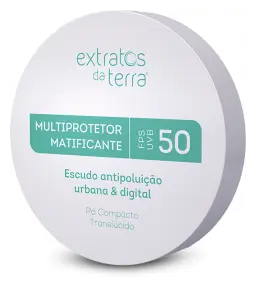 Extratos da Terra Multiprotetor Matificante Pó Compacto FPS 50