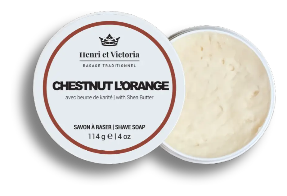 Henri Et Victoria Shave Soap Chestnut L'Orange