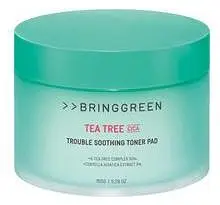 Bring Green Tea Tree Cica Trouble Soothing Toner Pad