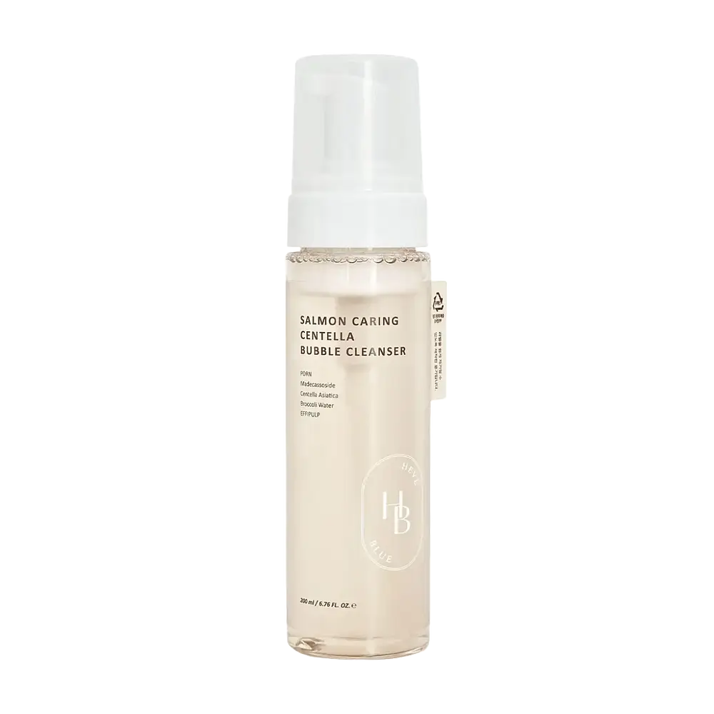 Heveblue Salmon Caring Centella Bubble Cleanser