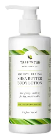 Tree to Tub Moisturizing Shea Butter Body Lotion Coconut & Lemongrass