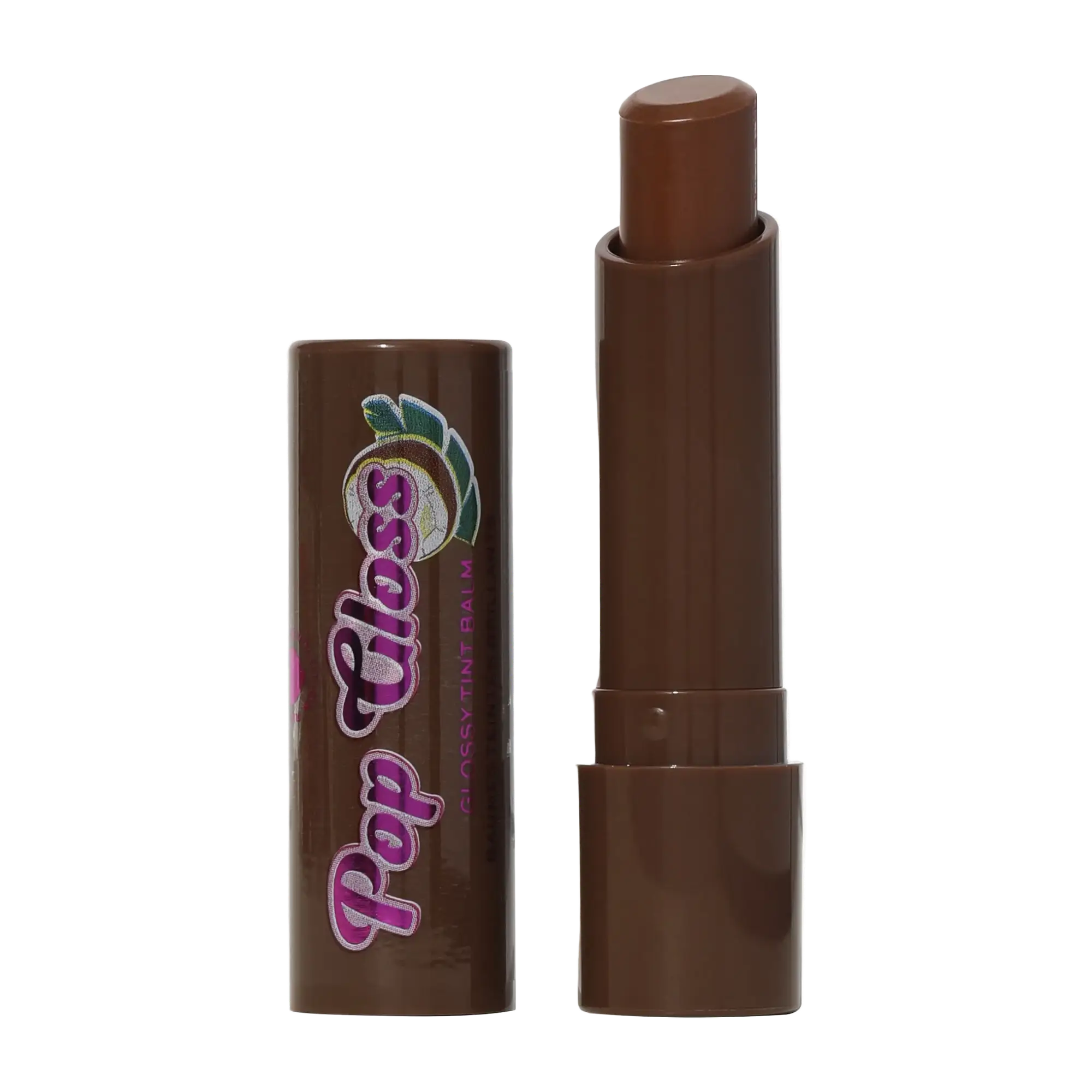 Revolution Beauty I Heart Revolution Pop Gloss Lip Balm Coconut Brown