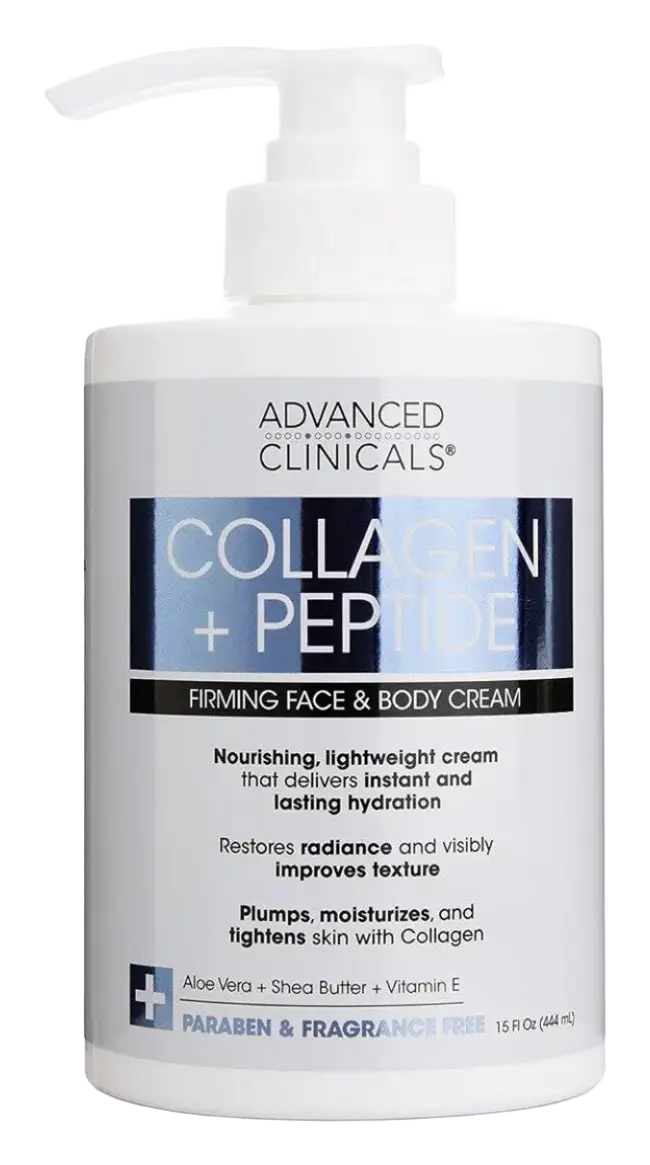 Advanced Clinicals Collagen Lotion + Peptide Cream