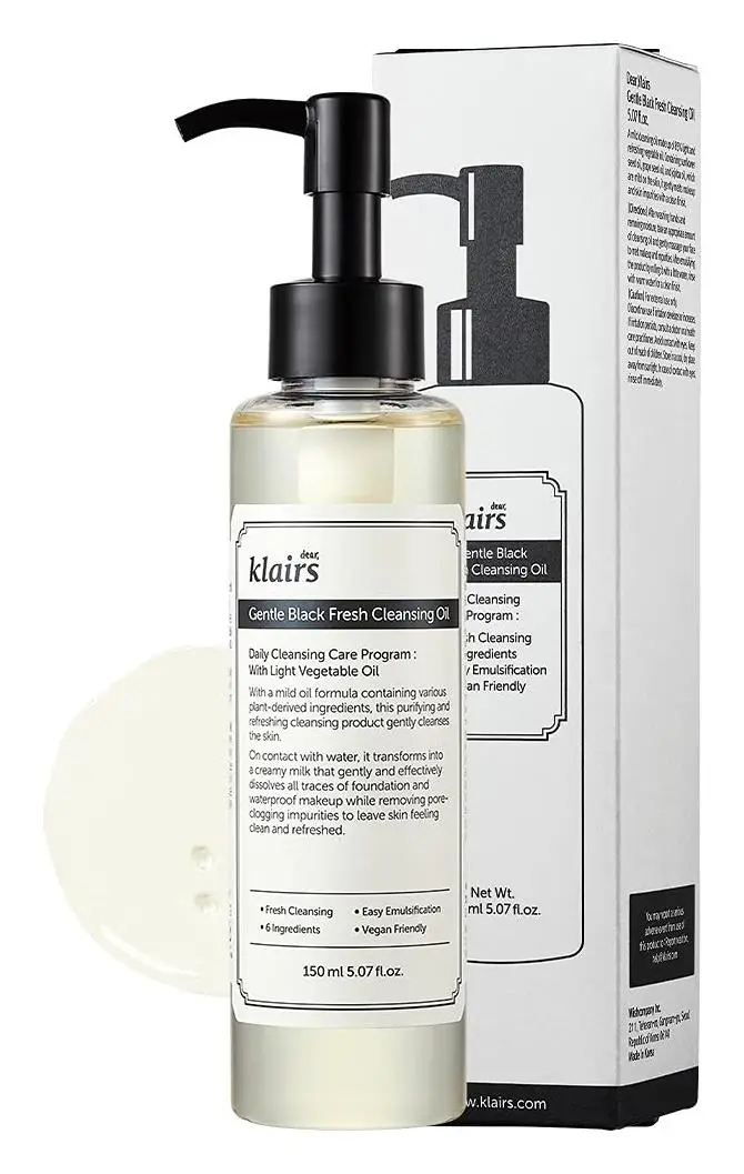 Dear, Klairs Gentle Black Fresh Cleansing Oil