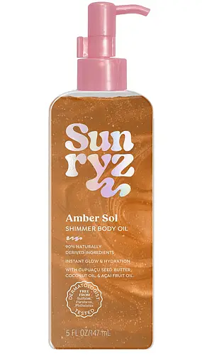 Sunryz Shimmer Body Oil Amber Sol