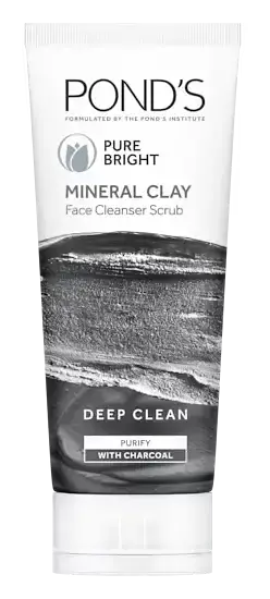 Pond's Pure Bright Mineral Clay Facial Cleanser Scrub UAE