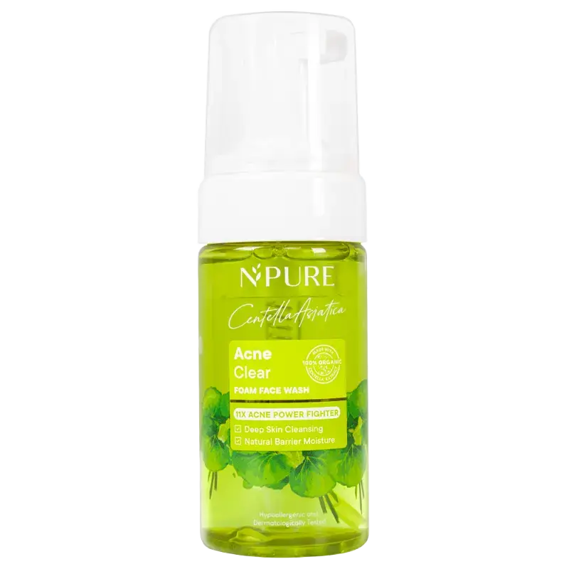 Npure Centella Asiatica Acne Clear Foam Face Wash