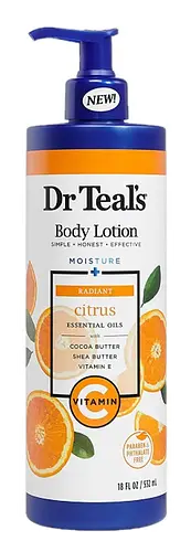 Dr Teal’s Moisture + Radiant Citrus Essential Oils Body Lotion
