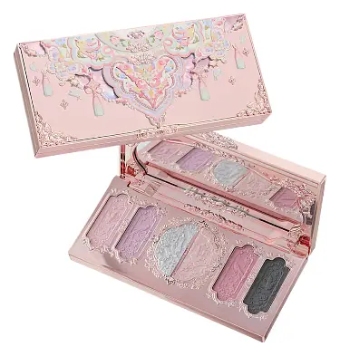 Flower Knows Butterfly Cloud Collar Embossed Six-Color Makeup Palette 02 Cloud Attire