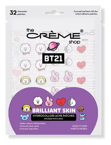 The Creme Shop BT21 Brilliant Skin Hydrocolloid Acne Patches