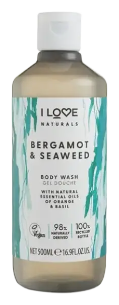 I Love Naturals Body Wash Bergamot & Seaweed