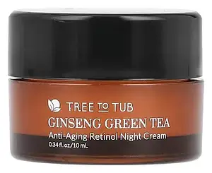 Tree to Tub Ginseng Green Tea Anti-Aging Retinol Night Cream