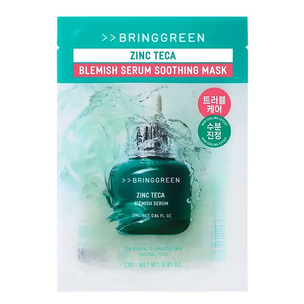 Bring Green Zinc Teca Blemish Serum Soothing Mask