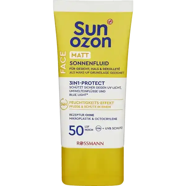 Sunozon Face Matt Sonnenfluid 3In1-Protect SPF 50