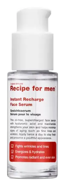 Recipe For men Instant Recharge Face Serum