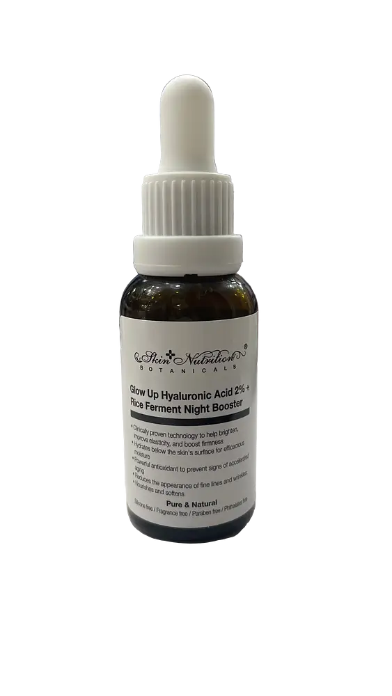 Skin Nutrition Botanicals Glow Up Hyaluronic Acid 2% + Rice Ferment Night Booster