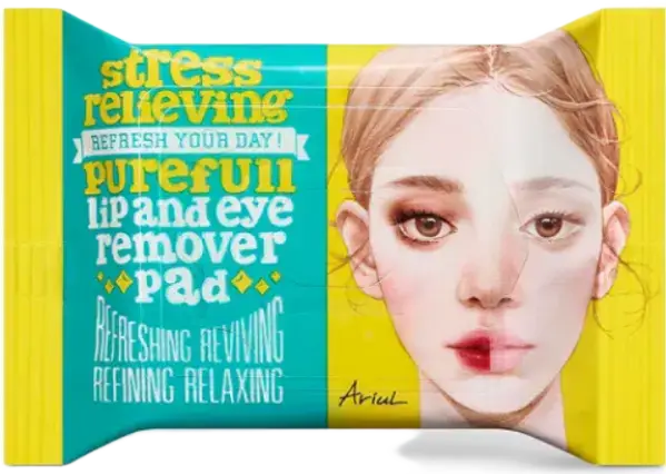 Ariul Stress Relieving Purefull Lip And Eye Remover Pad