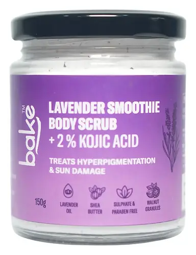Bake Lavender Smoothie Body Scrub With 2% Kojic Acid