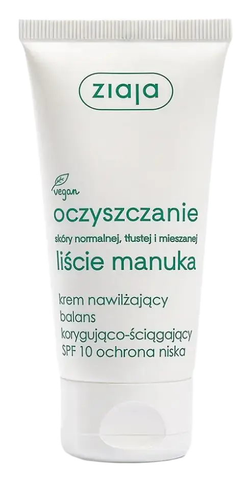 Ziaja Krem Nawilżający Balans Korygująco-Sciągający SPF 10 Ochrona Niska
