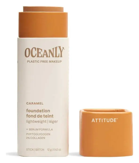 ATTITUDE Oceanly Light Coverage Foundation Stick Caramel