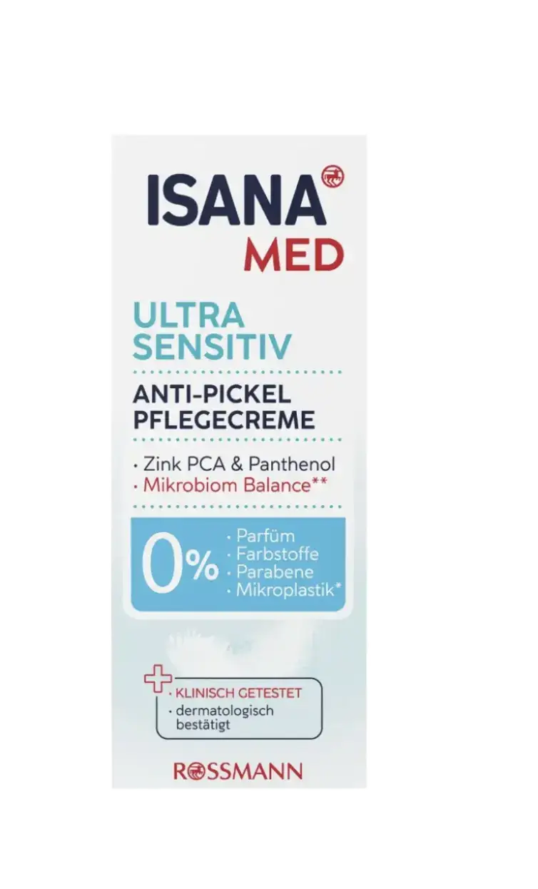 ISANA Med Ultra Sensitiv Anti-Pickel Pflegecreme (Ingredients