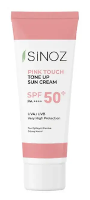 Sinoz Pink Touch Ton Eşitleyici Yüz Güneş Kremi SPF 50+ PA++++ (Pink Touch Tone Up Sun Cream SPF 50+ PA++++)