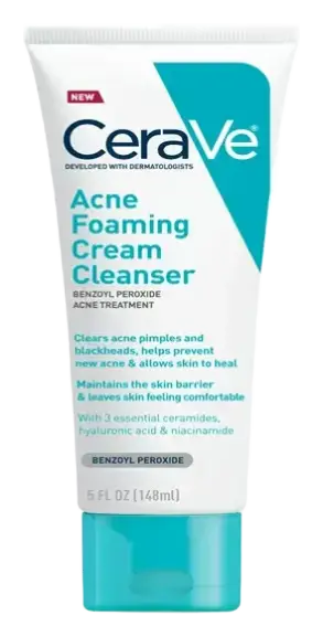 CeraVe Acne Foaming Cream Face Cleanser