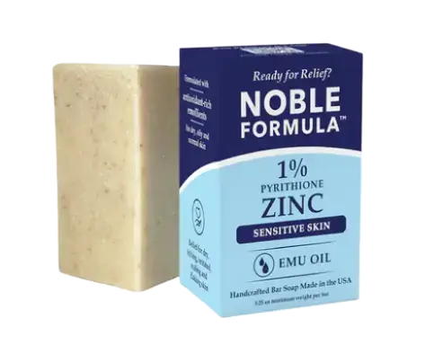 Noble Formula Emu Oil 1% Pyrithione Zinc (ZnP) Bar Soap