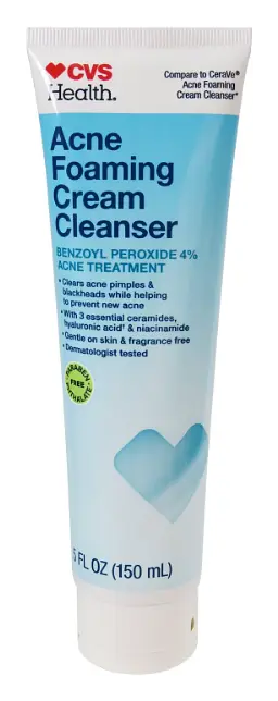 CVS Health Acne Foaming Cream Cleanser