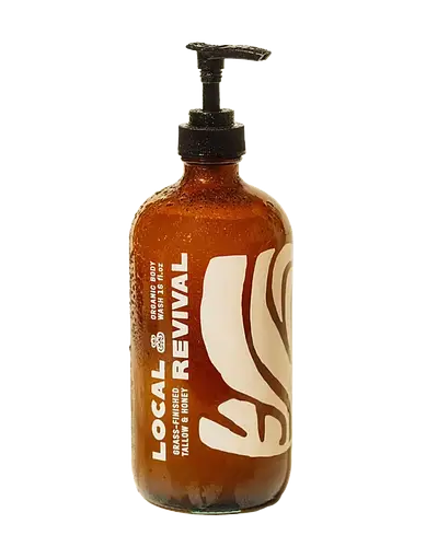 Local Revival Grass-Finished Tallow & Honey Organic Body Wash Unscented