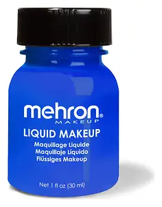 Mehron Makeup Liquid Makeup Glow Blue