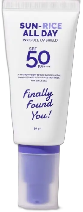 Finally Found You! Sun Rice All Day Invisible UV Fluid SPF 50