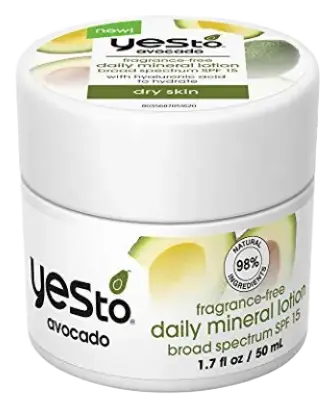 Yes To Avocado Fragrance Free Daily Mineral Lotion SPF 15
