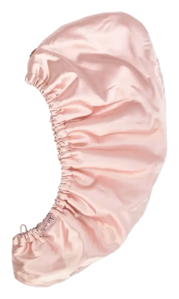 Kitsch Satin-Wrapped Microfiber Hair Towel Blush