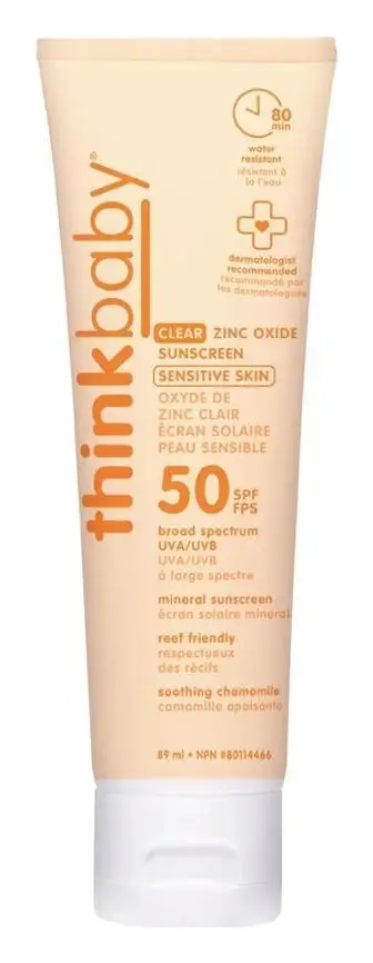 Think Sun Baby SPF 50+ Baby Clear Zinc Sunscreen For Sensitive Skin