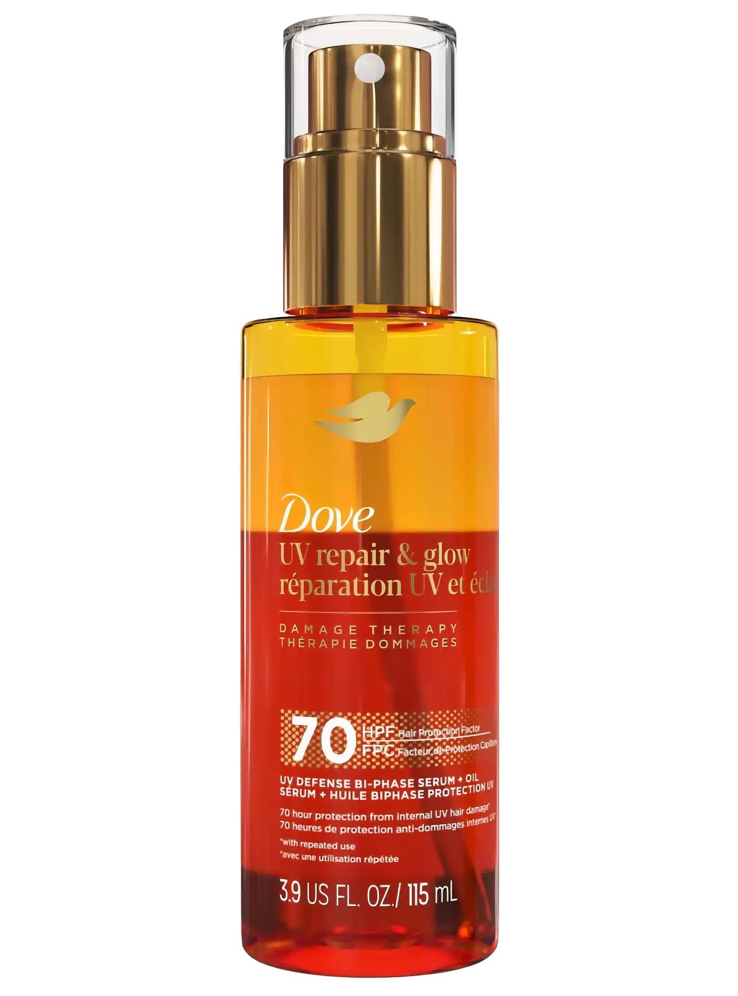 Dove Damage Therapy UV Repair & Glow UV Defense Bi-Phase Serum + Oil