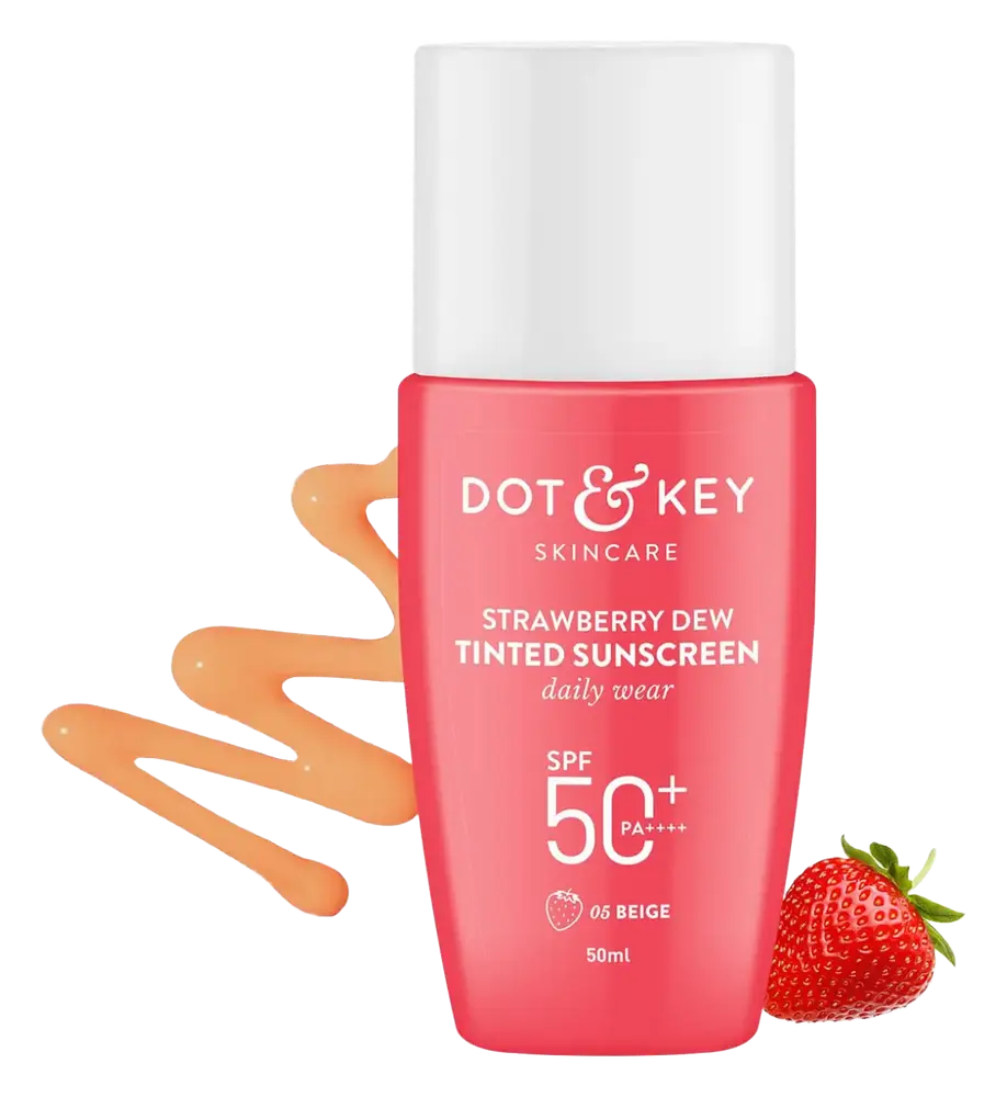 Dot & Key Skincare Strawberry Dew Tinted Sunscreen Daily Wear SPF 50+ PA++++ 05 Beige