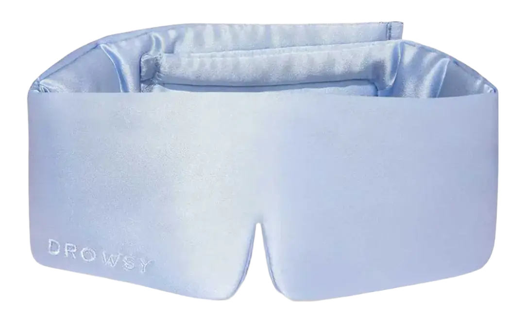 Drowsy Sleep Company Silk Sleep Eye Mask Blue Belle