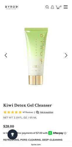 Byroe Kiwi Detox Gel Cleanser