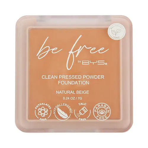 BYS Be Free Clean Pressed Powder Foundation Natural Beige (EU)