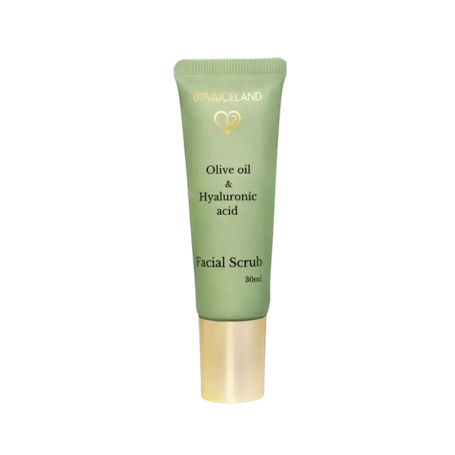 LovaIceland Olive Oil & Hyaluronic Acid Facial Scrub