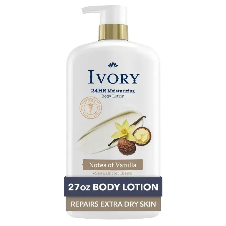 Ivory 24HR Moisturizing Body Lotion Notes of Vanilla