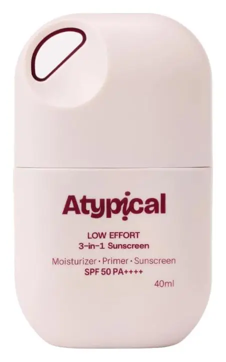 Atypiical Low Effort 3-In-1 Sunscreen SPF 50 PA++++