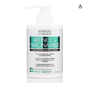 Advanced Clinicals Retinol + Niacinamide Body Lotion