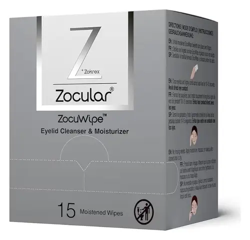 Zocular ZocuWipe Eyelid Cleanser & Moisturizer